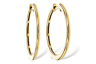 B311-35299: GOLD EARRINGS (24MM)