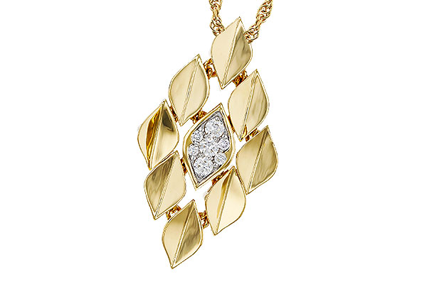 B312-18972: NECKLACE .15 TW