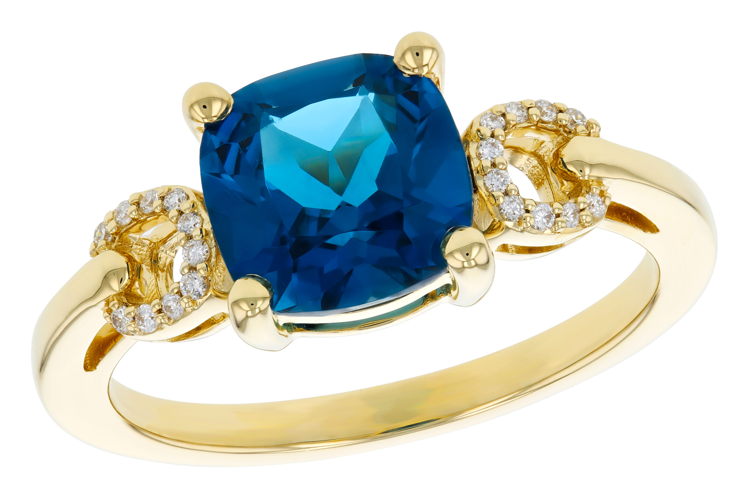 B312-20772: LDS RG 2.16 LONDON BLUE TOPAZ 2.21 TGW (8MM LBT)