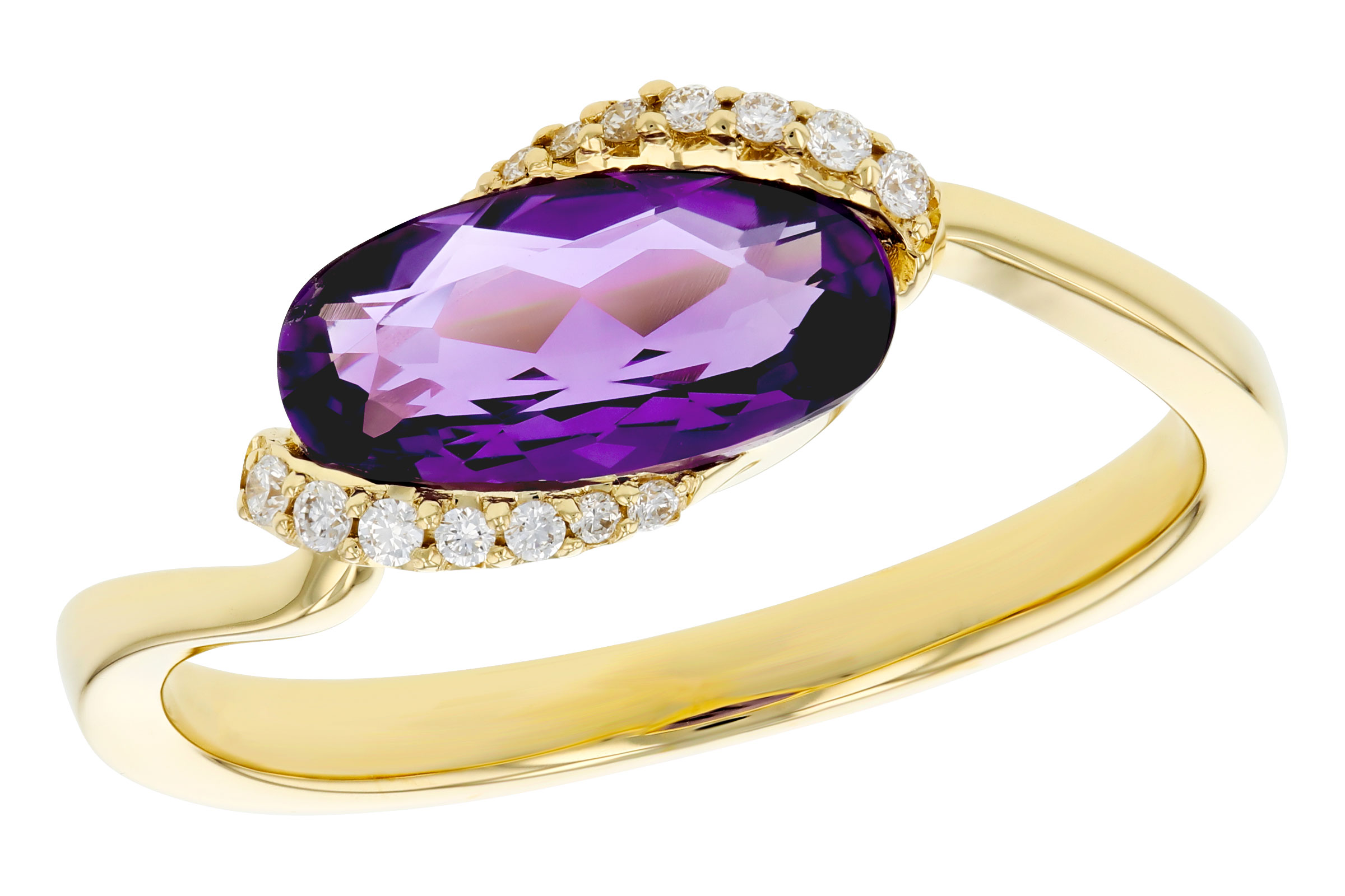 B312-20781: LDS RG 1.07 TW AMETHYST 1.13 TGW (10x5MM AMY)