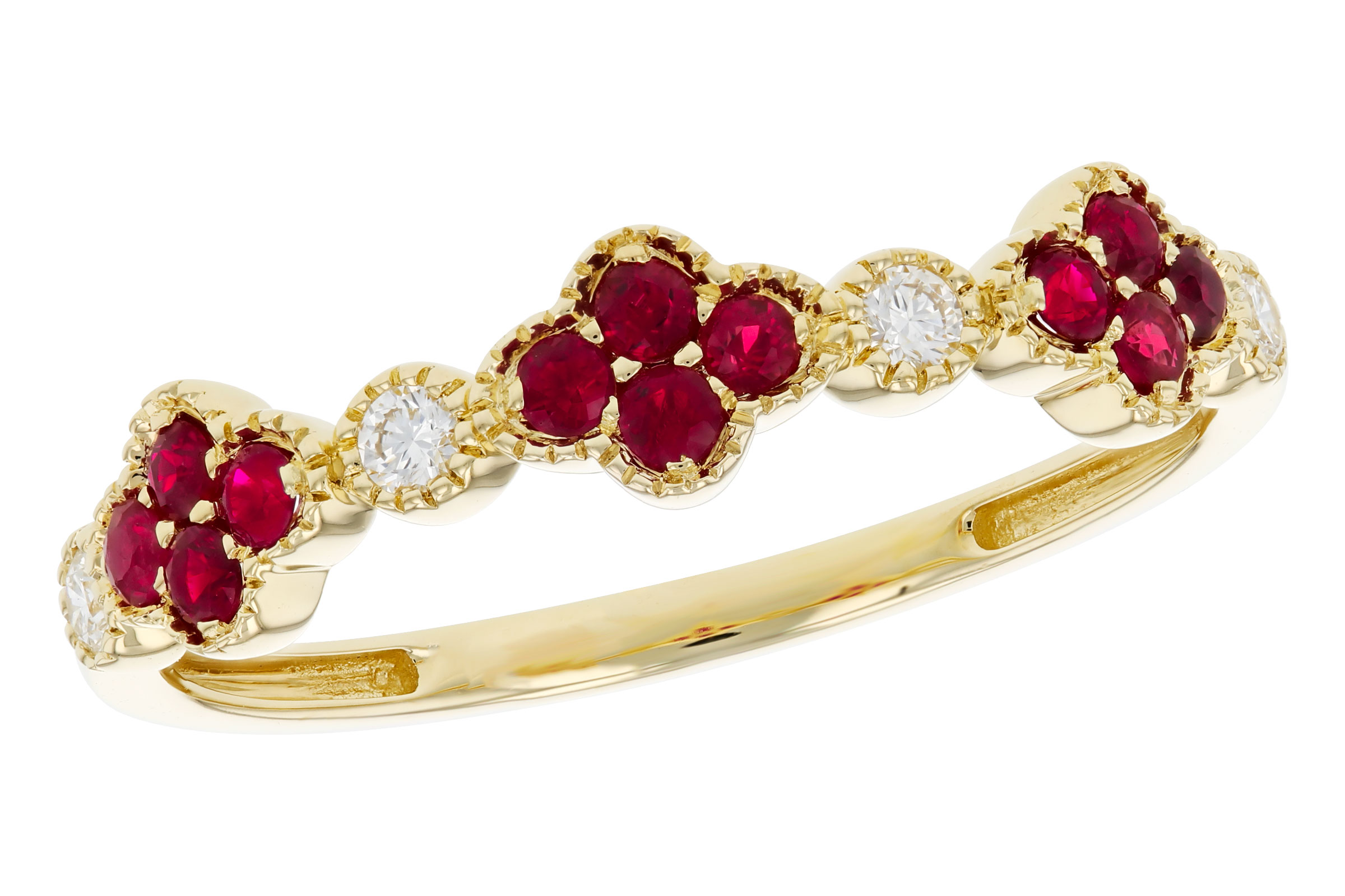 B312-21663: LDS WED RG .22 TW RUBY .30 TGW