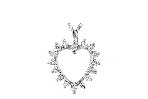 C043-12627: HEART PENDANT .23 TW