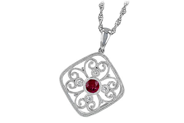 C223-11690: NECKLACE .28 RUBY .34 TGW