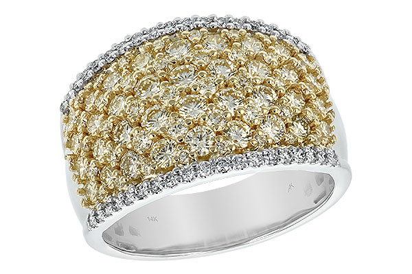 C225-84408: LDS DIA WED RG 1.82 YELLOW DIAS 2.02 TW
