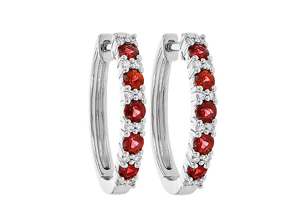 C226-77172: EARR .90 RUBY 1.08 TGW