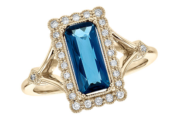 C226-78990: LDS RG 1.58 LONDON BLUE TOPAZ 1.75 TGW