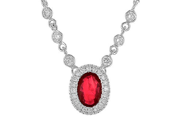 C226-79836: NECK .70 RUBY .94 TGW (17")