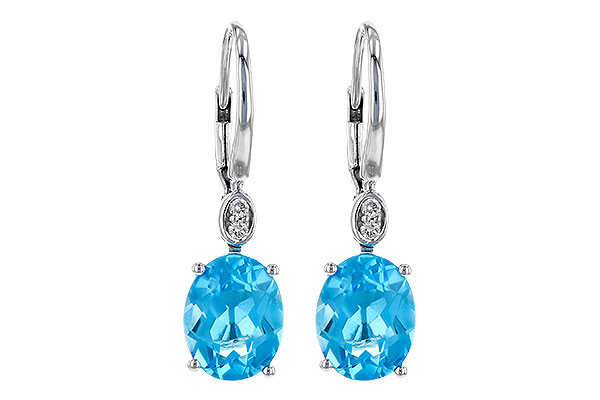 C226-81645: EARR 3.70 TW BLUE TOPAZ 3.75 TGW (9x7MM BT)