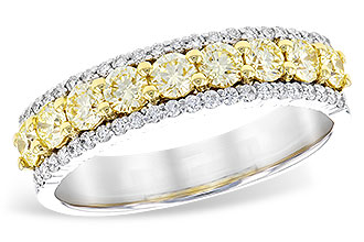 C309-52627: LDS DIA RG .80 TW YELLOW DIAS 1.00 TW