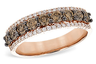 C309-53536: LDS WED RG .80 TW BROWN DIAS 1.00 TW