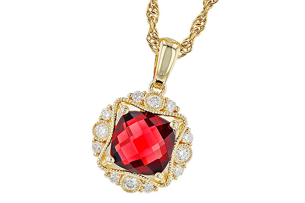C310-38954: NECK 1.70 GARNET 1.85 TGW (7MM GAR)