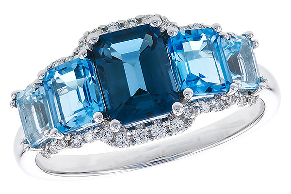 C310-39899: LDS RG 2.15 TW BLUE TOPAZ 2.30 TGW