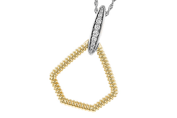 C310-43545: NECKLACE .12 TW
