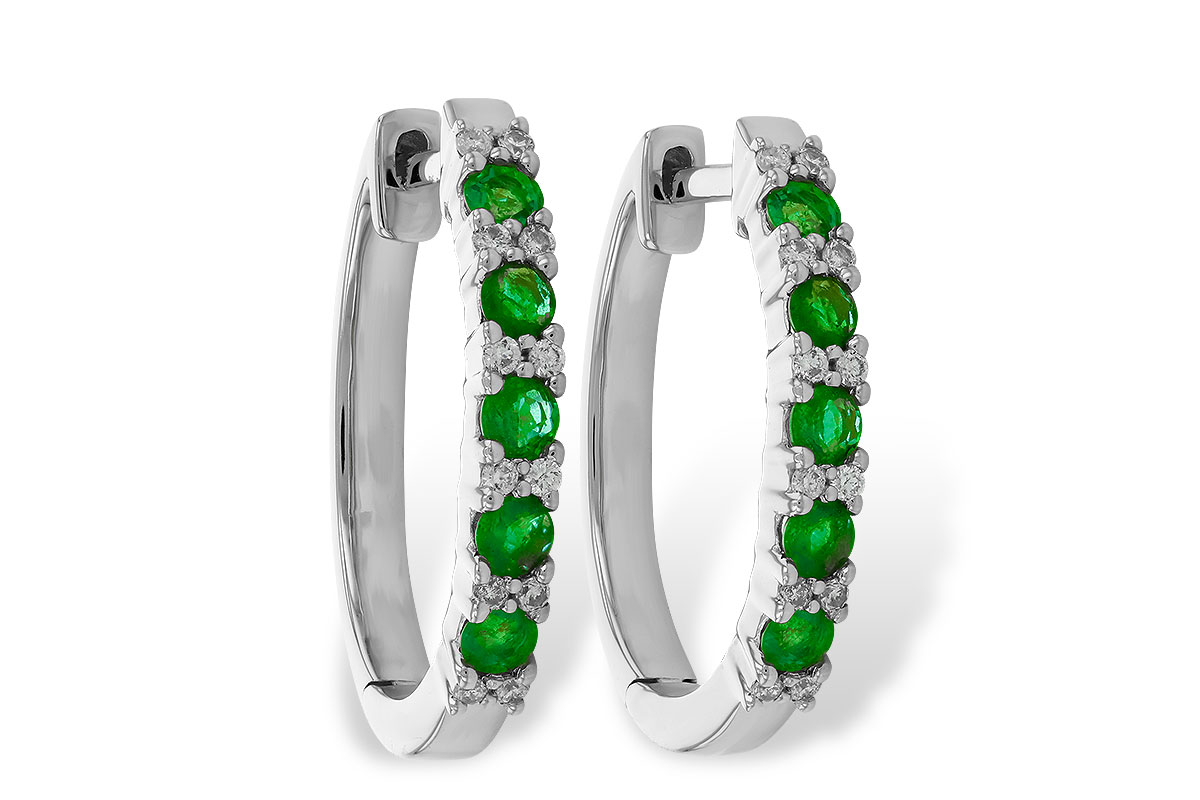 C310-44427: EARR .40 EMERALD .50 TGW