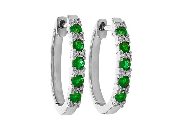 C310-44427: EARR .40 EMERALD .50 TGW