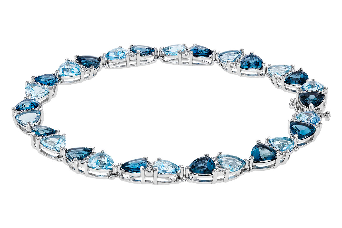 C311-29881: BRACELET 12.20 BLUE TOPAZ 12.50 TGW (7")
