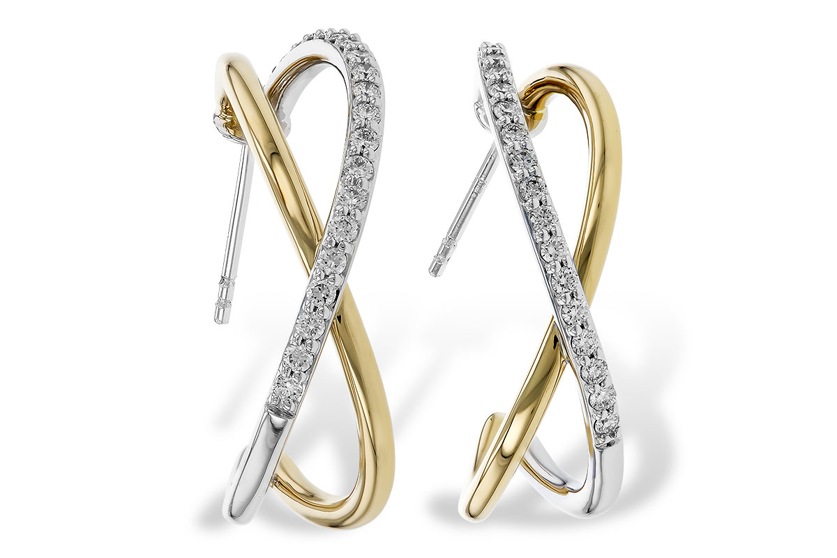 C311-29899: EARRINGS .50 TW