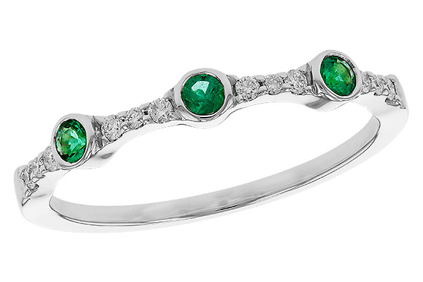 C311-30772: LDS WED RG .11 EMERALD .20 TGW