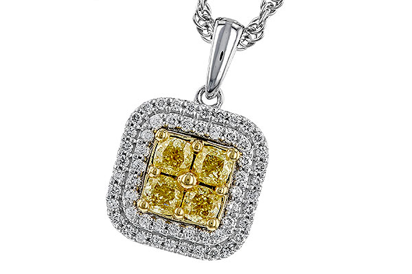C311-31672: NECK .52 FANCY YELLOW DIAMONDS .72 TW