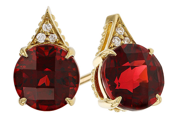 C311-34390: EARR 2.08 TW GARNET 2.10 TGW (6MM RD)