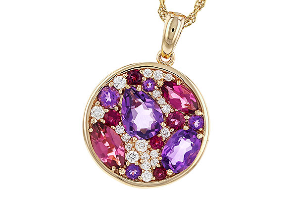 C311-34454: NECK 1.83 TW SEMI-PRECIOUS (P.TOUR, AMY) 2.00 TGW