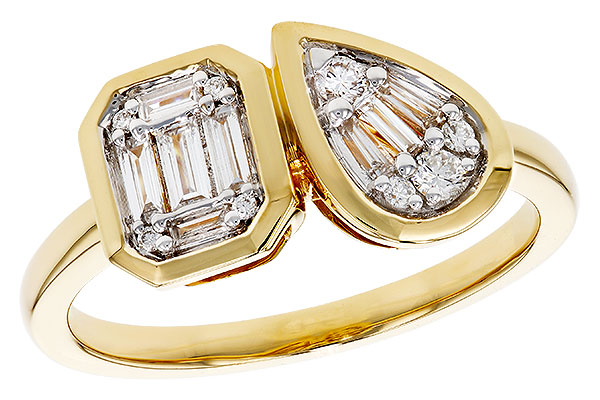 C311-35345: LDS DIA RG .17 TW BAGUETTE .25 TW