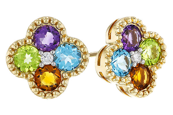 C311-36227: EARRINGS 1.88 SEMI-PREC (AMY,BT,CIT,PER) 1.93 TGW