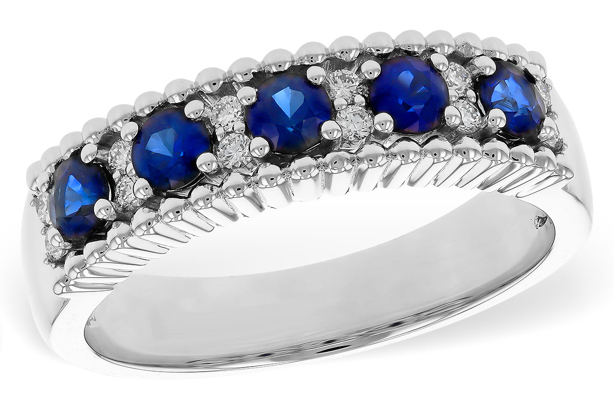 C311-36254: LDS WED RG .64 TW SAPPHIRE .76 TGW