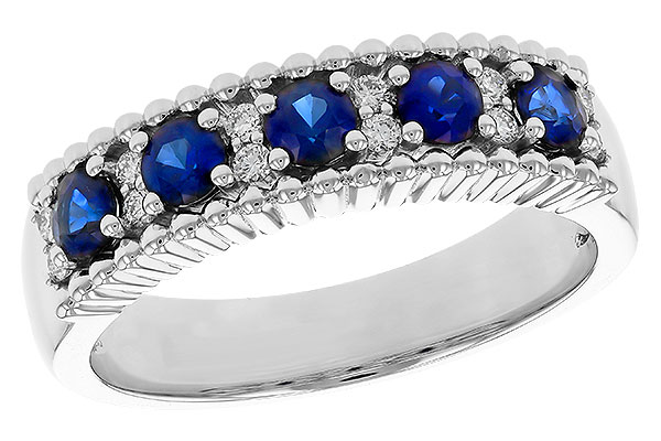 C311-36254: LDS WED RG .64 TW SAPPHIRE .76 TGW