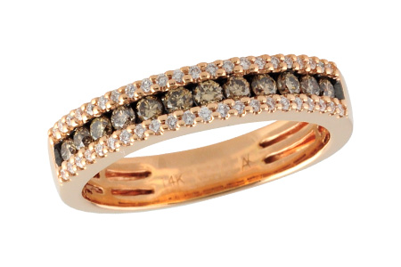 D224-03481: LDS WED RG .33 BROWN DIAS .49 TW