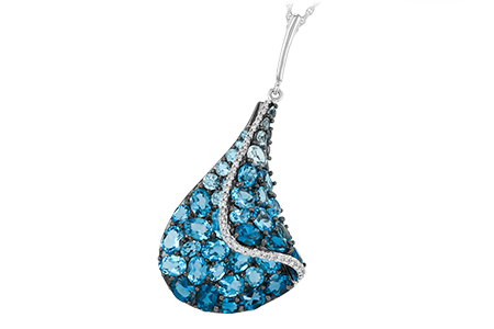 D224-05317: NECK 4.81 BLUE TOPAZ 4.94 TGW