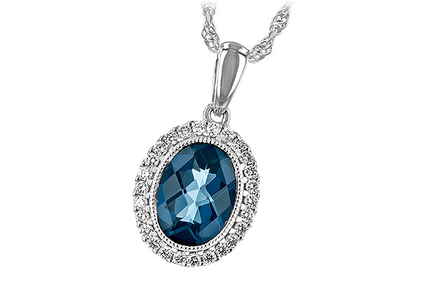 D225-83472: NECK 1.28 LONDON BLUE TOPAZ 1.41 TGW