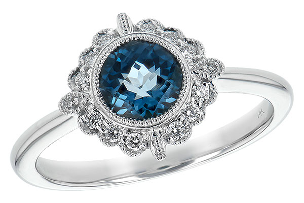 D225-83490: LDS RG .93 BLUE TOPAZ 1.05 TGW
