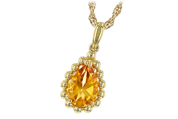D225-86254: NECKLACE 1.06 CT CITRINE