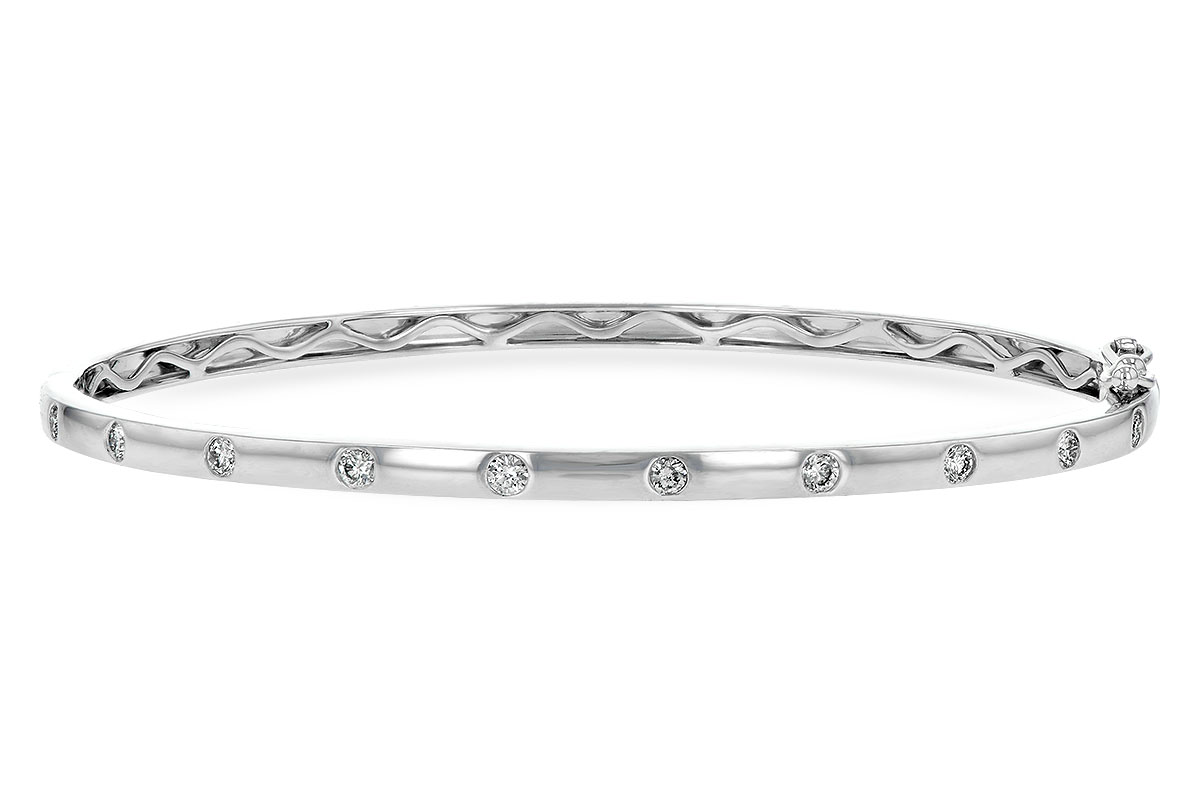 D225-87136: BANGLE BRACELET .40 TW