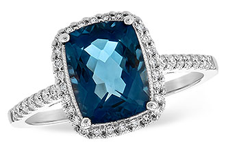 D225-90808: LDS RG 2.42 LONDON BLUE TOPAZ 2.62 TGW