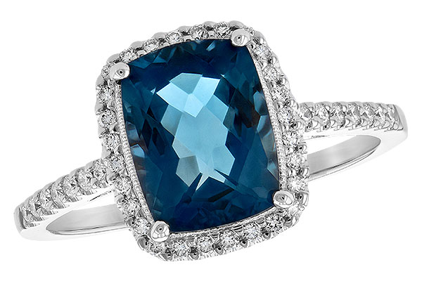 D225-90808: LDS RG 2.42 LONDON BLUE TOPAZ 2.62 TGW