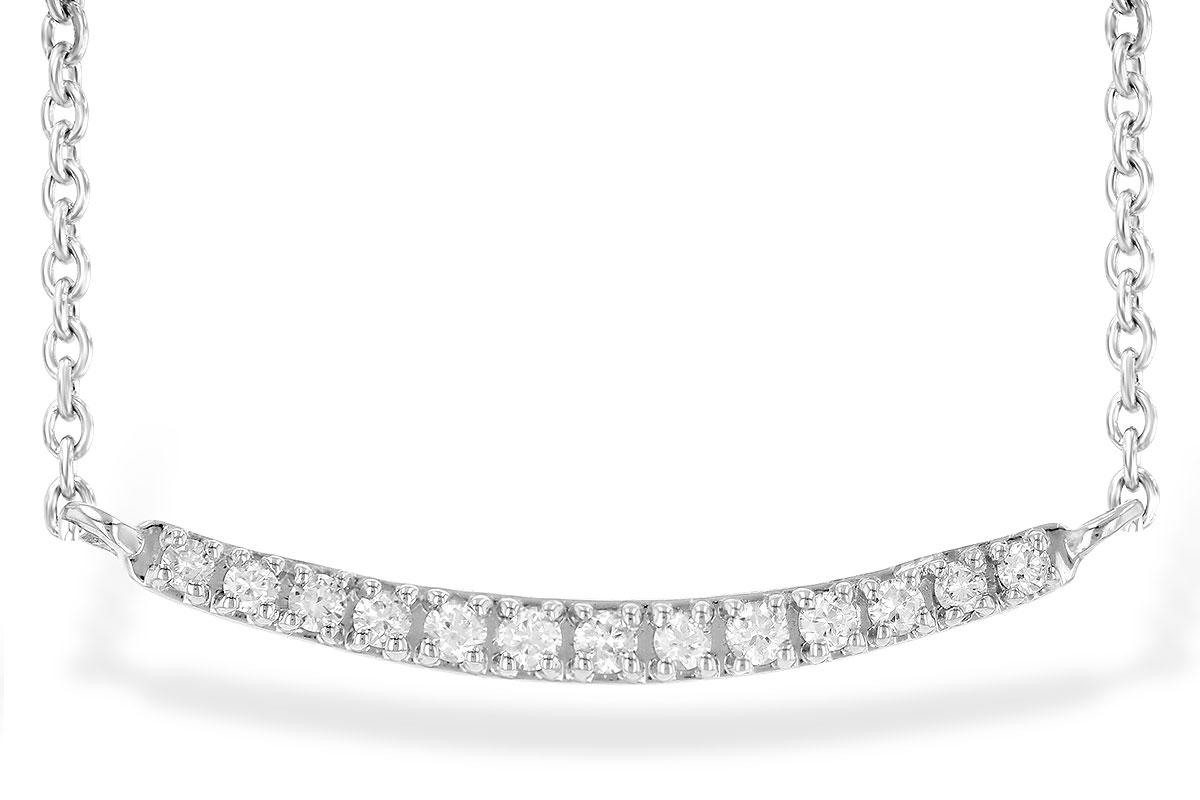 D226-78954: NECKLACE .10 TW (13 STONES)