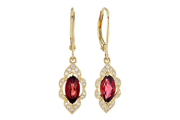 D309-53545: EARR 1.10 TW GARNET 1.25 TGW