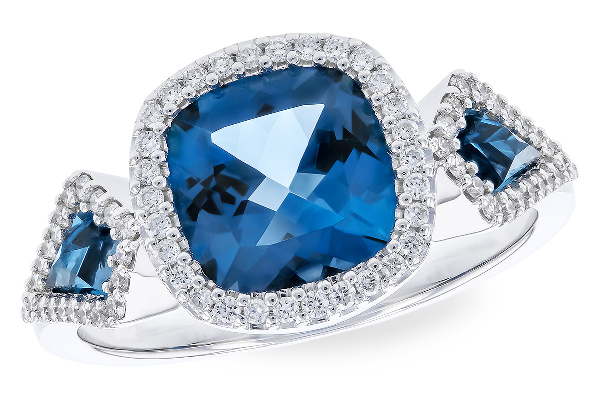 D310-39854: LDS RG 2.46 TW LONDON BLUE TOPAZ 2.72 TGW