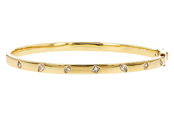 D310-43499: BANGLE .35 TW FANCY CUT DIAMONDS