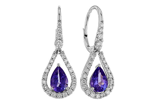 D311-28954: EARR 1.48 TW TANZANITE 1.98 TGW (7x5 PEAR)