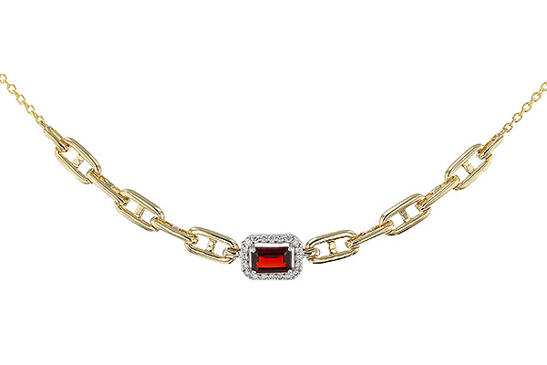 D311-29854: NECK .63 GARNET .75 TGW (6x4MM E.C. GAR / 18")