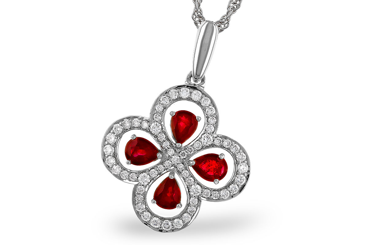 D311-29872: NECKLACE .68 RUBY TW .96 TGW