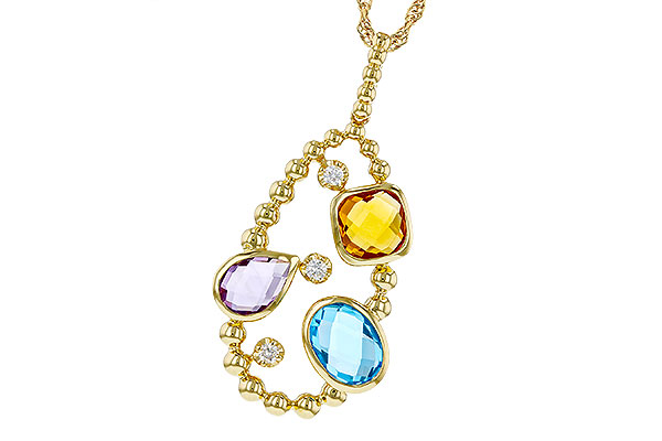 D311-31681: NECKLACE 3.04 TW SEMI-PREC 3.14 TGW (BT,AMY,CIT)