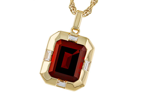 D311-31699: NECKLACE 3.65 GARNET 3.82 TGW (10x8MM GAR)