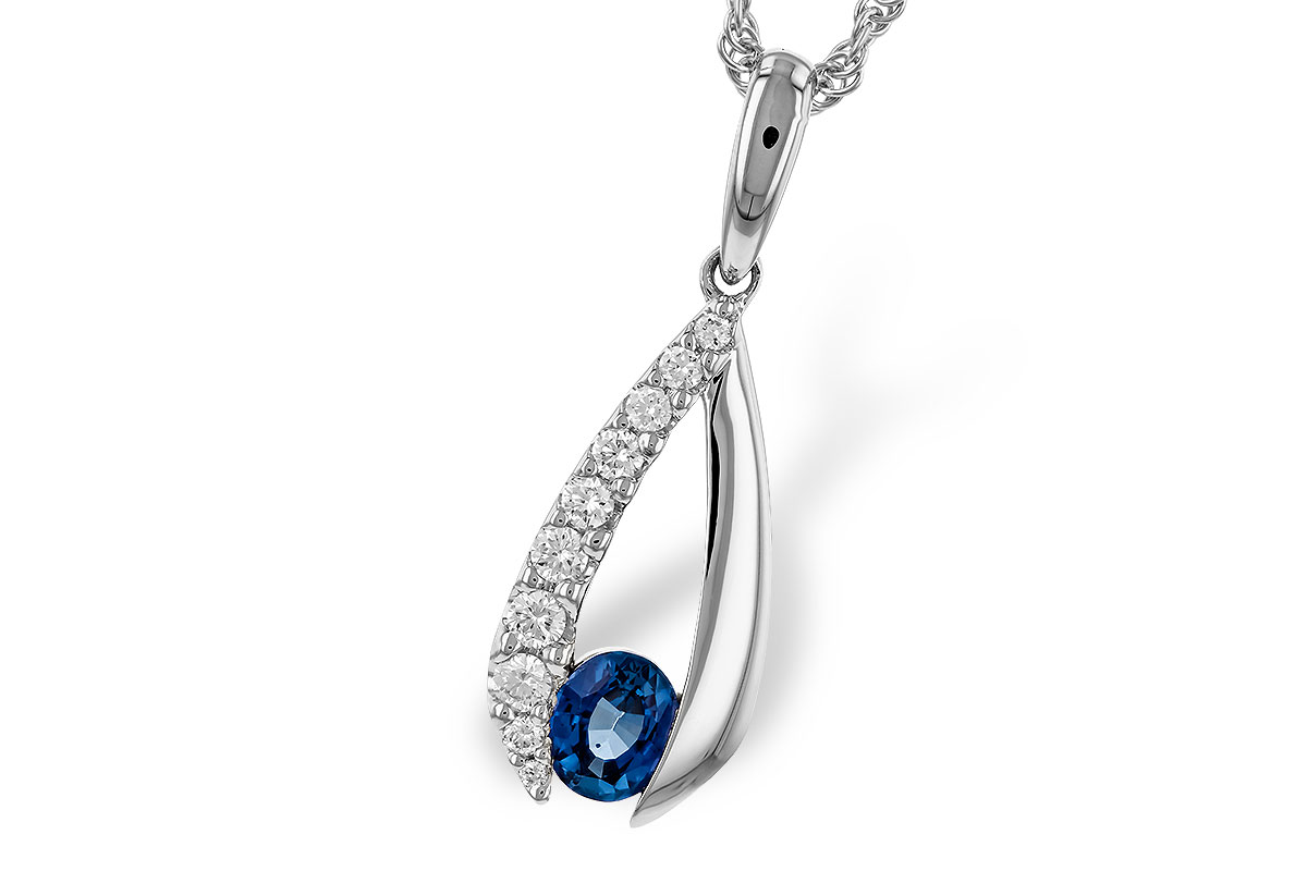 D311-33463: NECKLACE .38 SAPP .54 TGW (5x4 SAPP)