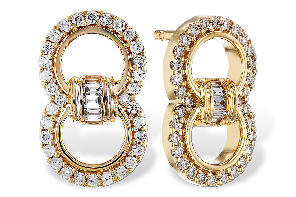 D312-18917: EARRINGS .05 TW BAGS .28 TW