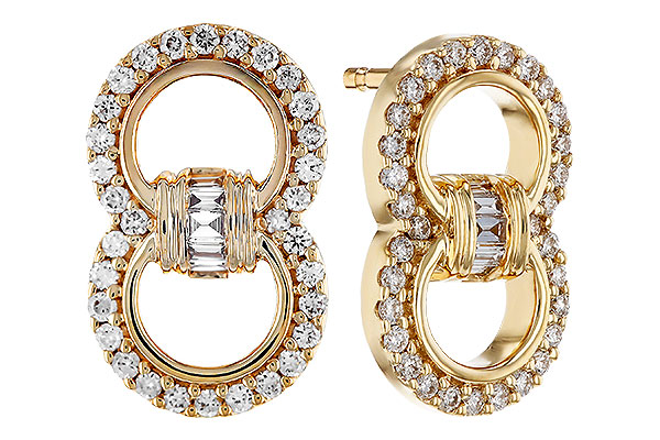 D312-18917: EARRINGS .05 TW BAGS .28 TW