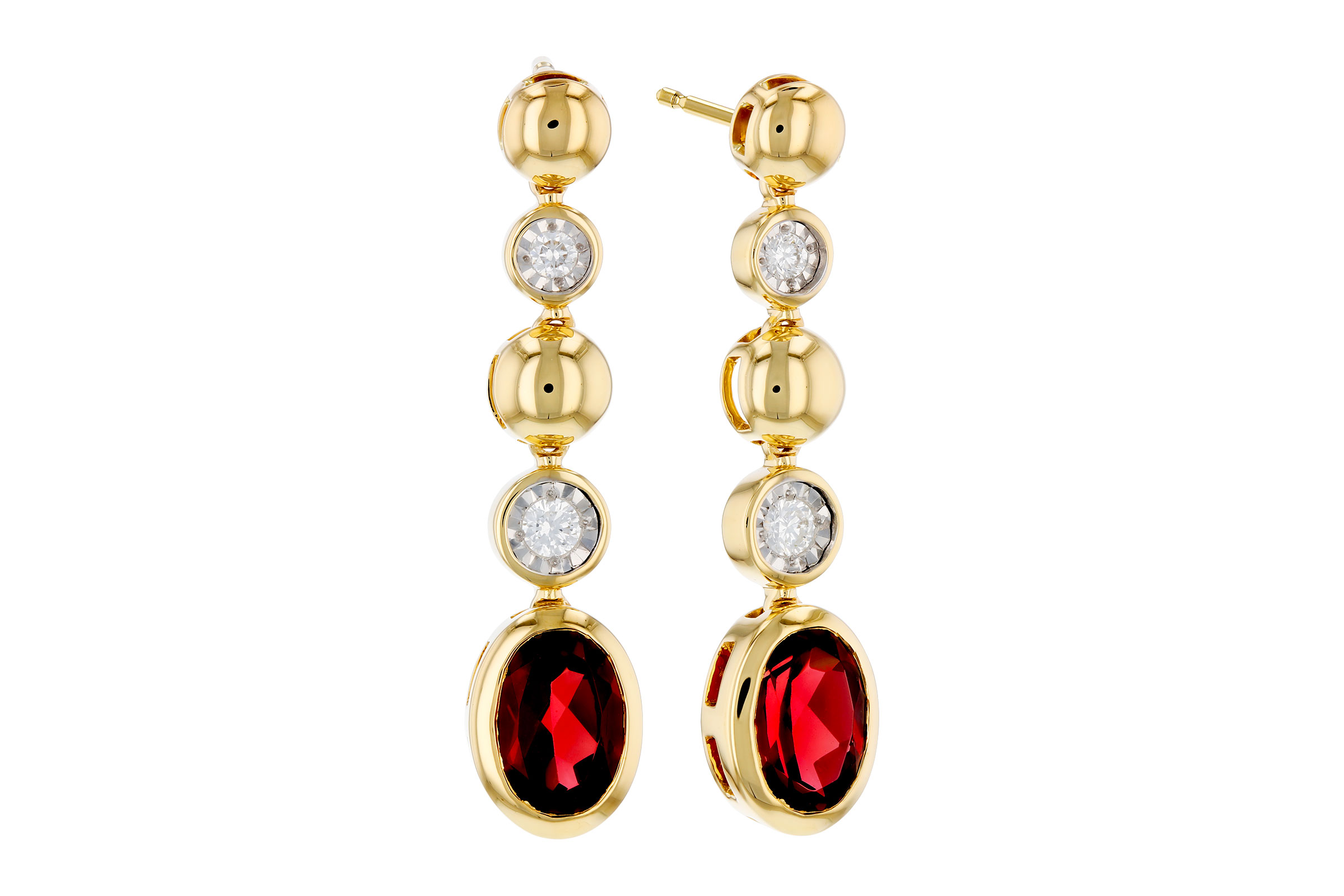 D312-19890: EARRINGS 1.76 TW GARNET 1.86 TGW